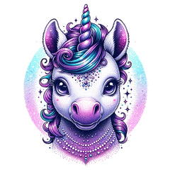 Baby Einhorn mit Glitzer Effekt