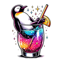 Party Pinguin  mit Glitzer Effekt