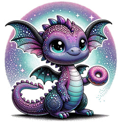 Baby Drachen mit Glitzer Effekt