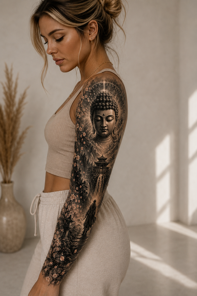Buddha & Zen — Ruhe, Klarheit & innere Stärke — Full Sleeve