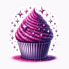 Cupcake mit Glitzer Effekt