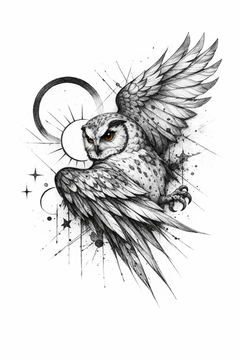 Fliegende Eule- drei uralte Kräfte