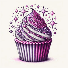 Cupcake mit Glitzer Effekt