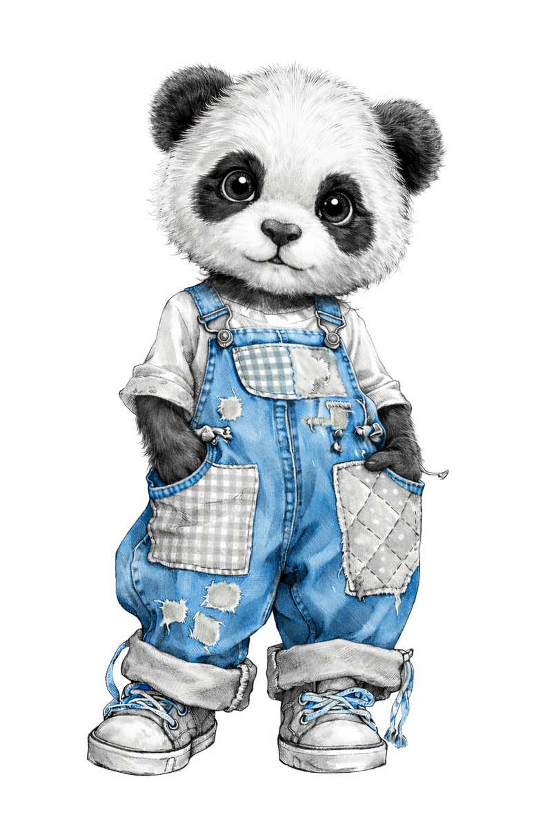 Panda in Latzhose 🐼🩵