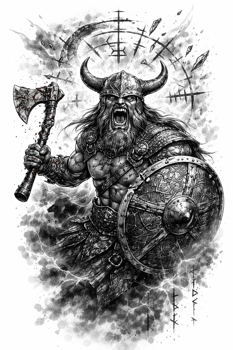 Berserker im Sturm ⚡🪓🛡️