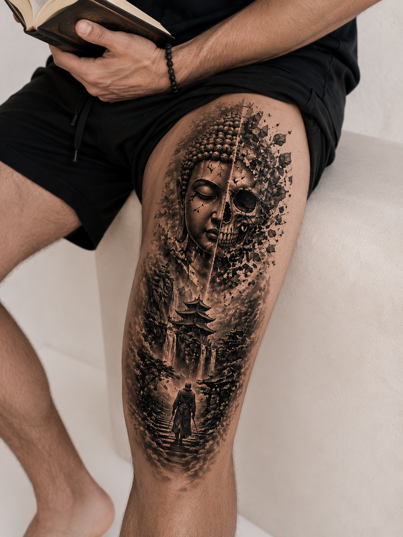 Buddha - Übergang zwischen Leben, Glaube und Vergänglichkeit.