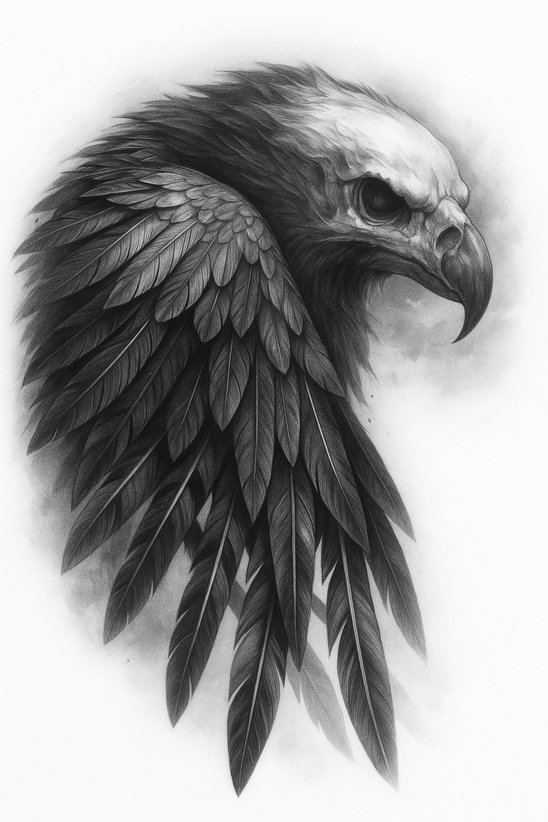 Der Adler steht für Fokus und Mut.