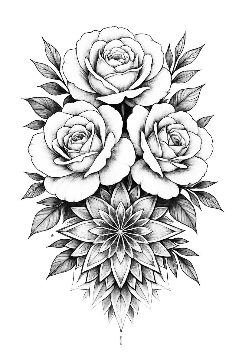 Rosen & Mandala – Schönheit in Balance