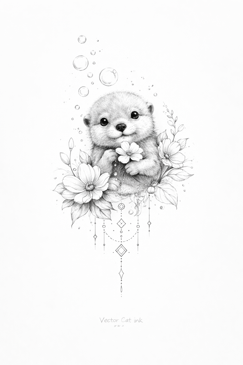 „Blüten-Otter“ – Leichtigkeit, Mut & Lebensfreude