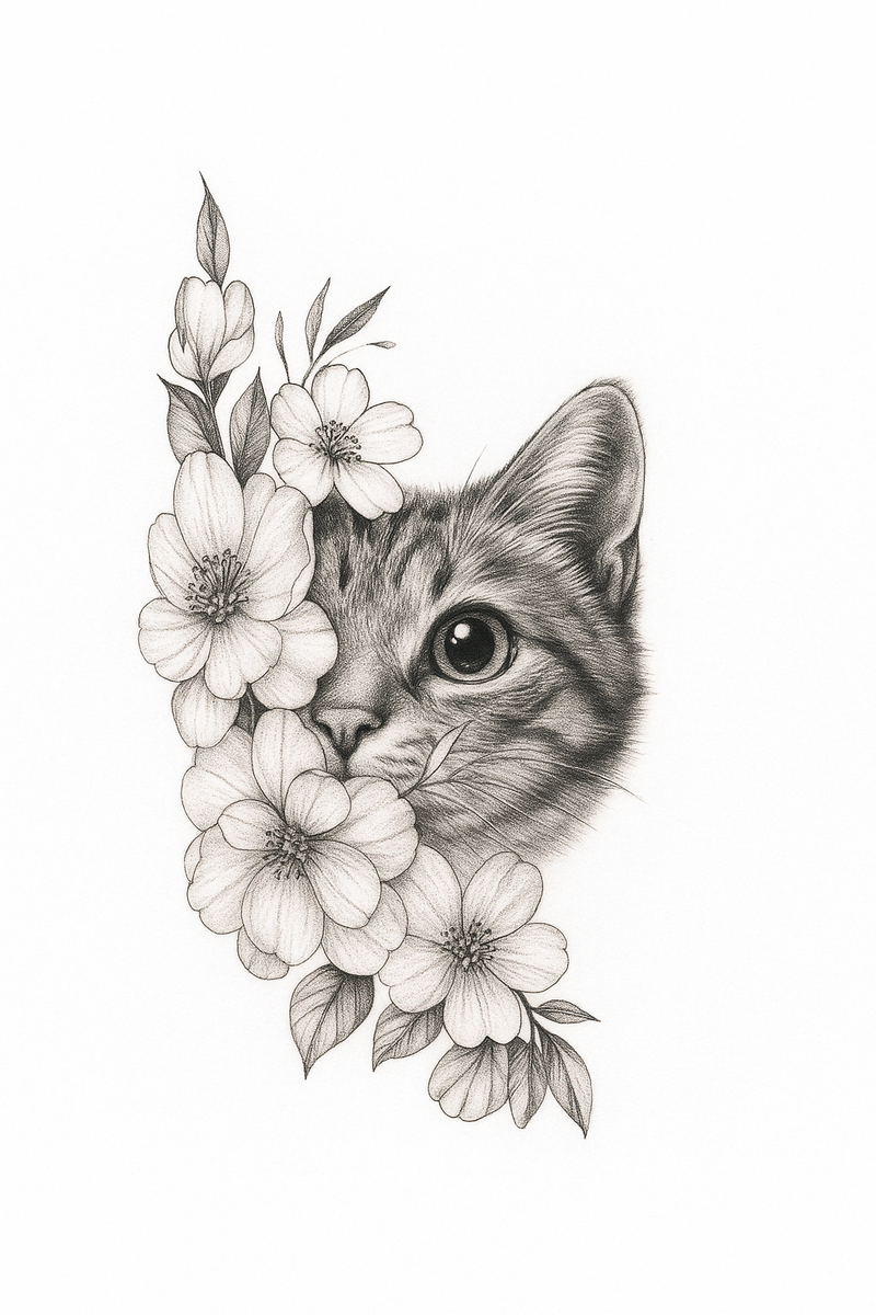 „In deinem Blick die ganze Welt“ - Katzenliebe als Tattoomotiv