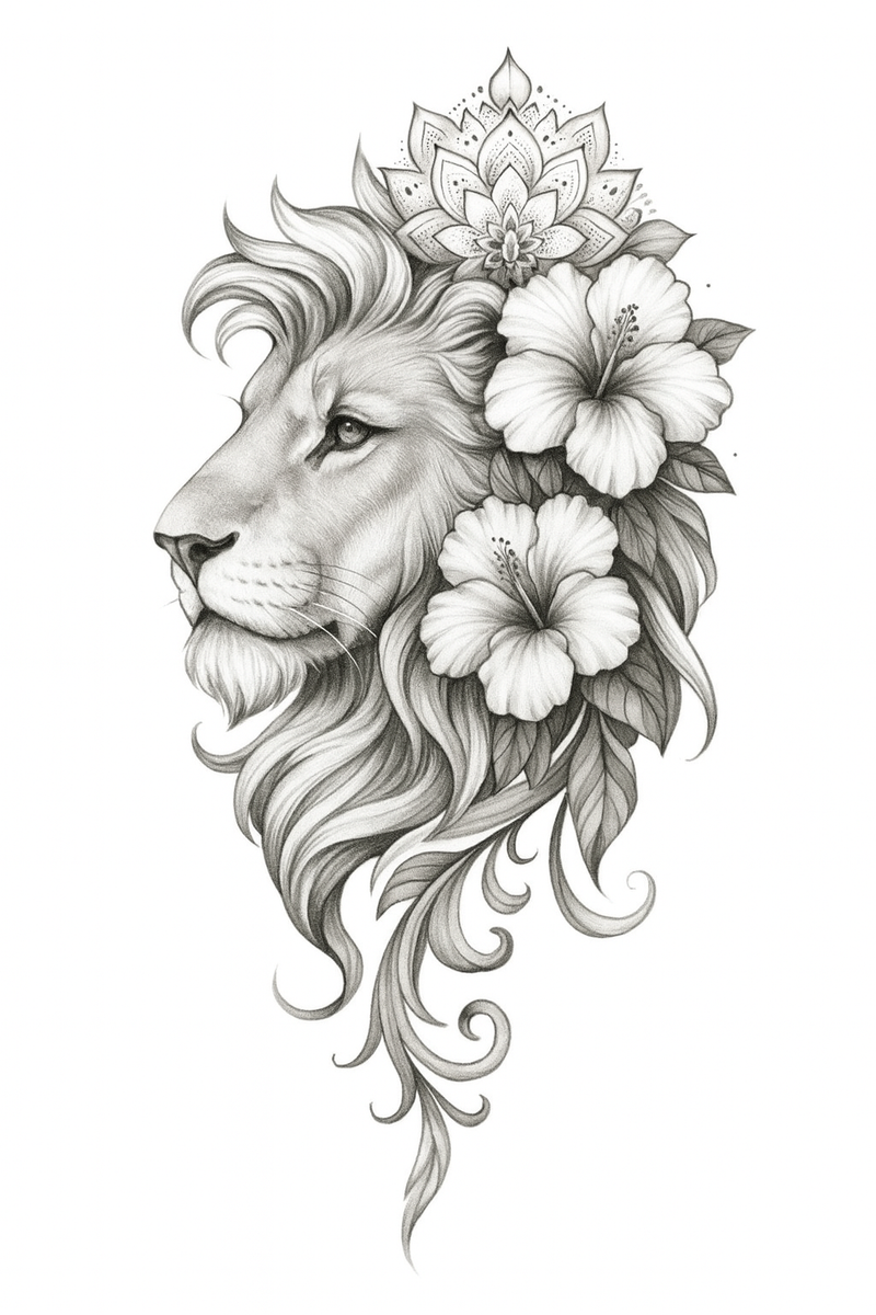 Wild Soul Bloom – Wolf Tattoo für deine wilde, weiche Seele