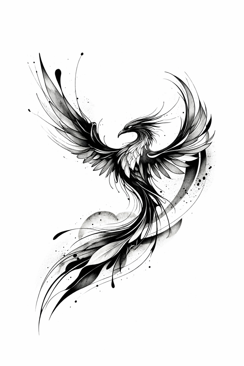 Phönix im Brush-Stil 🔥🕊️