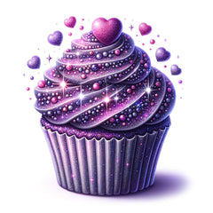 Cupcake mit Glitzer Effekt