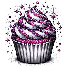 Cupcake mit Glitzer Effekt