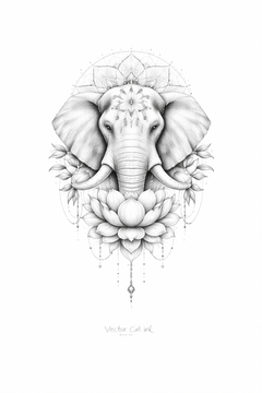 „Lotus-Elefant“ – Würde, Sanftmut & innere Größe