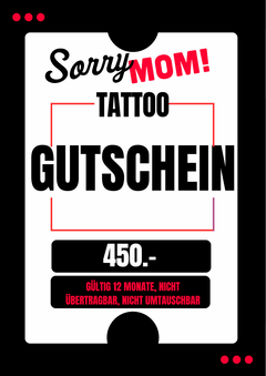 Geschenkgutschein Sorry Mom Ink