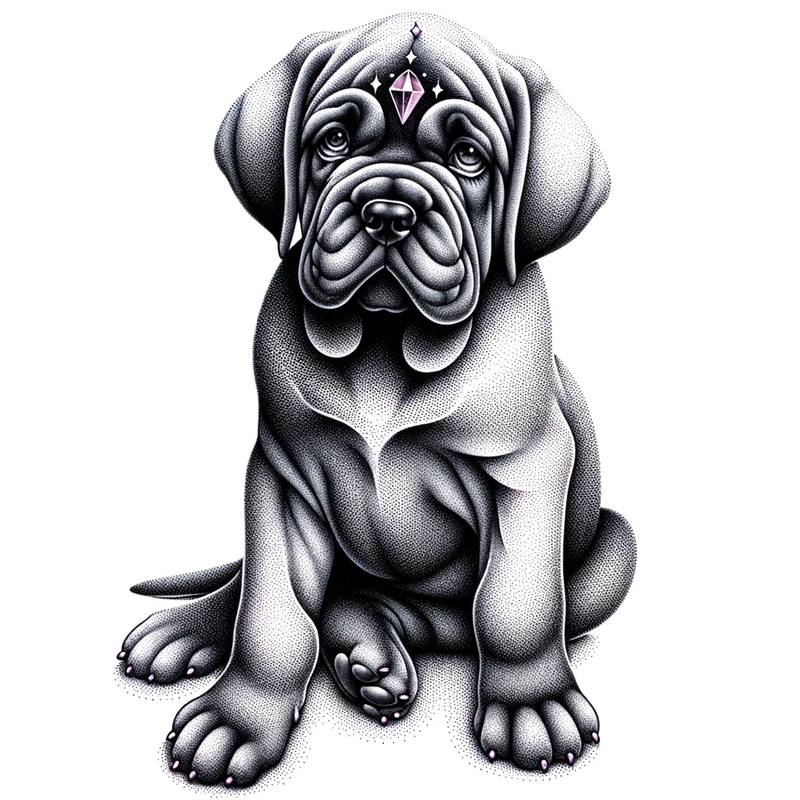 Sanfte Riesen in Zartem Rosa Mastiff