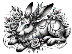 Mystischer Hase: Ein Tattoo voller Tiefe und Bedeutung