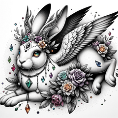 Mystischer Hase: Ein Tattoo voller Tiefe und Bedeutung