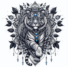 Tiger mit Mandalas