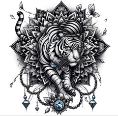 Tiger mit Mandalas