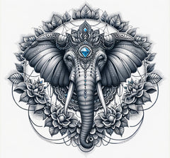 Elefant mit Mandalas