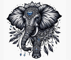 Elefant mit Mandalas