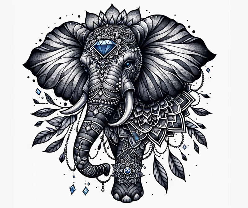 Elefant mit Mandalas