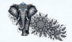 Elefant mit Mandalas