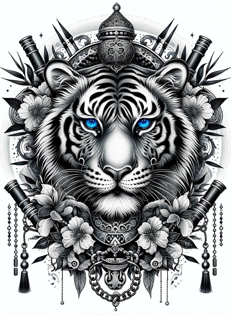 Tiger mit Mandala