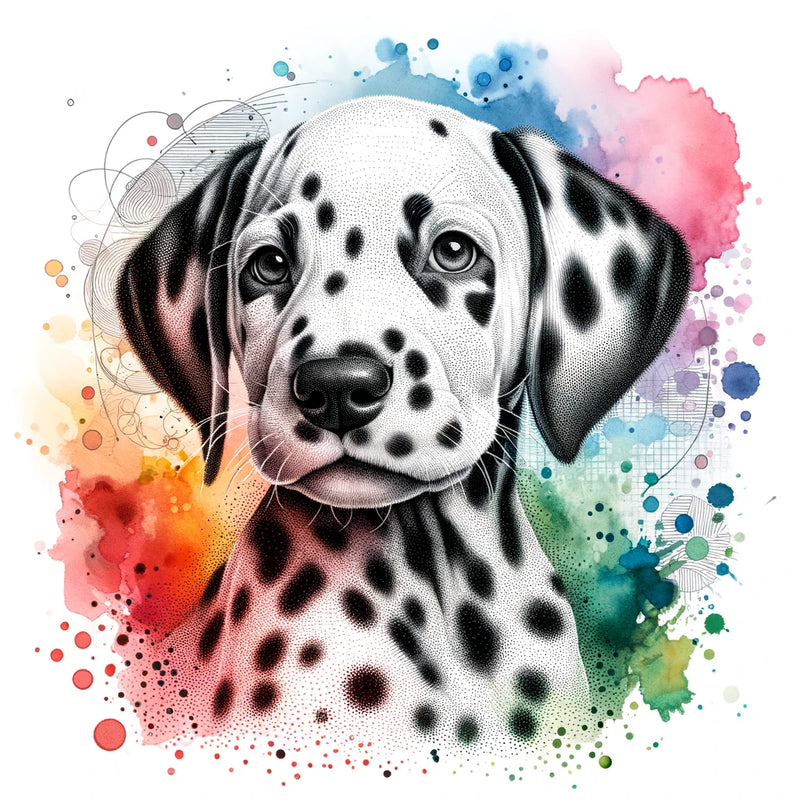 Watercolor Hundebabies