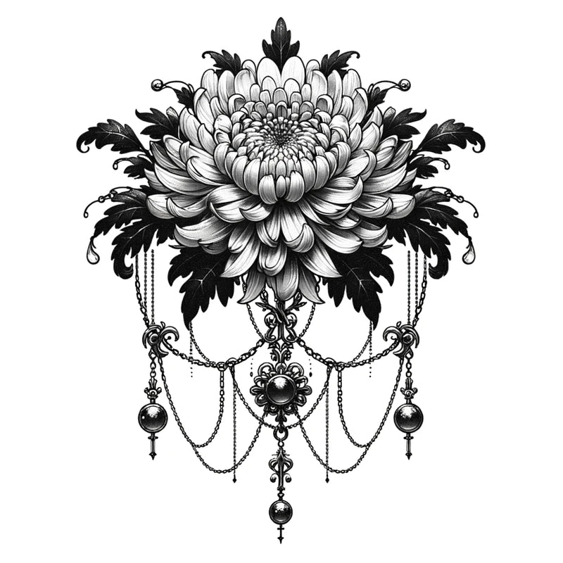 Kleine Tattoos Chrysanthemums Blume