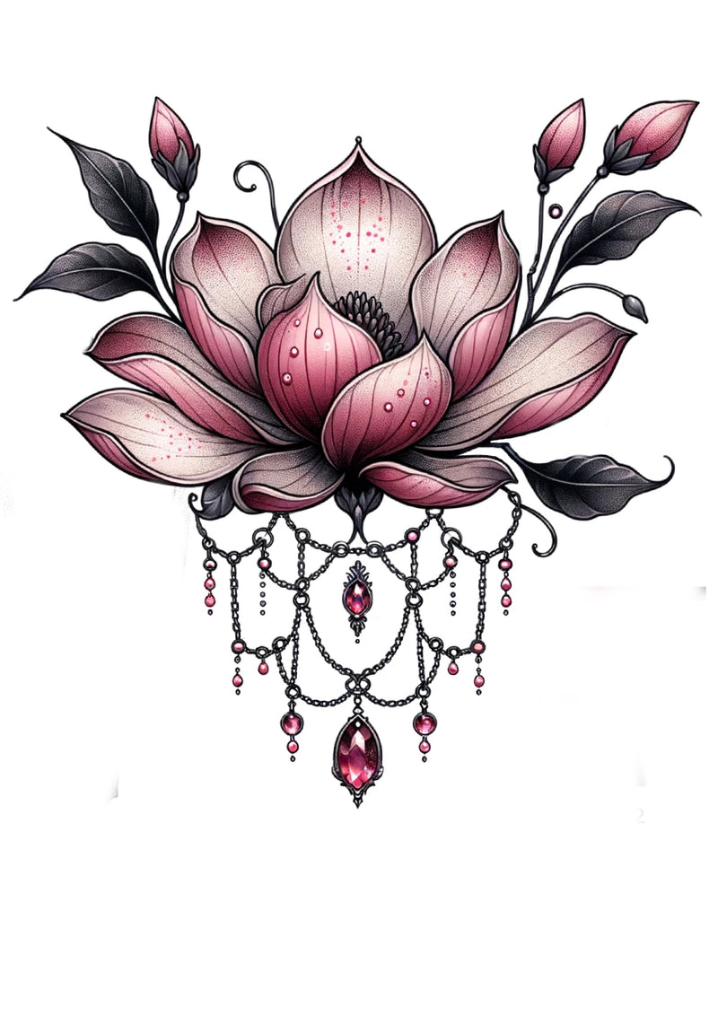 Mittelgrosse Tattoos Magnolie Blume