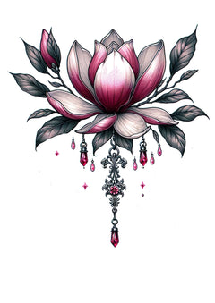 Mittelgrosse Tattoos Magnolie Blume