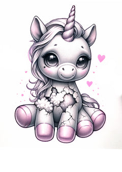 Kleine Tattoos Stofftier Einhorn