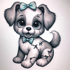 Kleine Tattoos - Girls Hund Stofftier