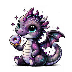 Baby Drachen mit Glitzer Effekt