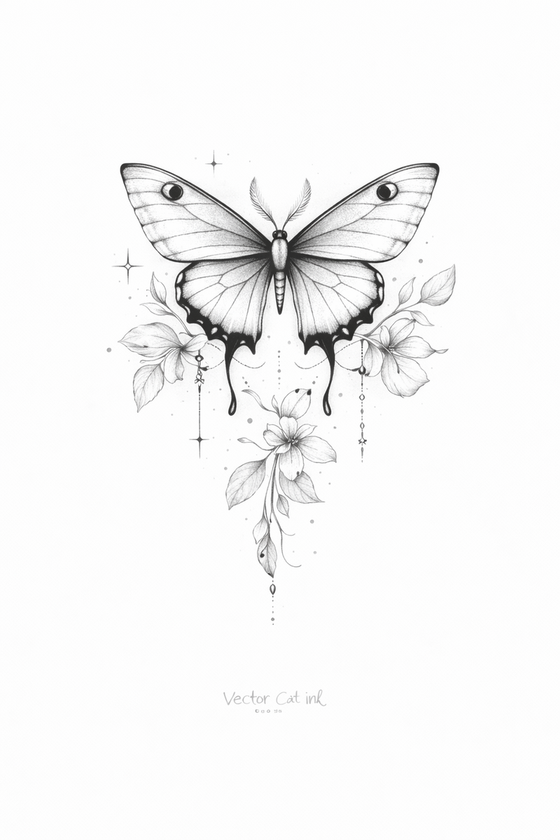 🦋 „Nachtfalter-Segen“ – Wandel, Schutz & stille Schönheit