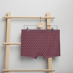 Geometric Line- Japanisches Blumenmuster Boxershorts