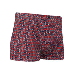 Geometric Line- Japanisches Blumenmuster Boxershorts