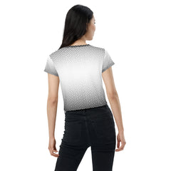 Geometric Line- Crop-Top