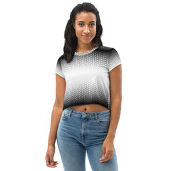 Geometric Line -Crop-Top