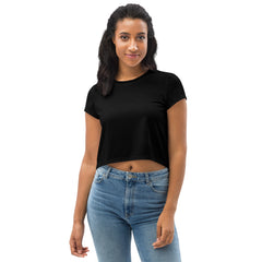 Black Line-Crop-Top