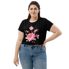 Blumen-Crop-Top