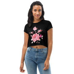 Blumen-Crop-Top