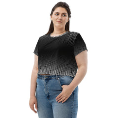 Geometric Line- Crop-Top