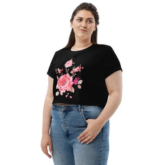 Blumen-Crop-Top