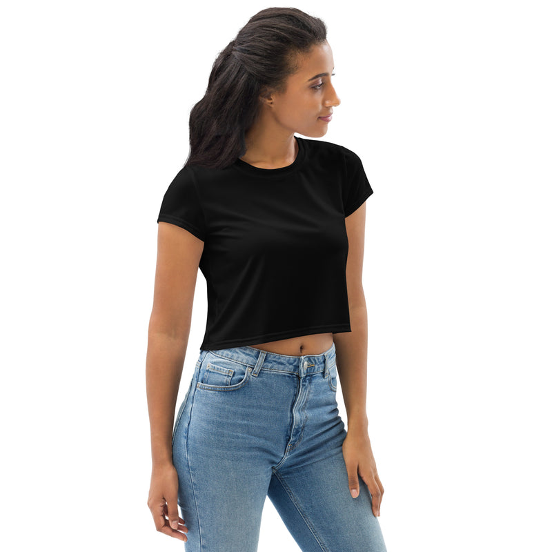 Black Line-Crop-Top