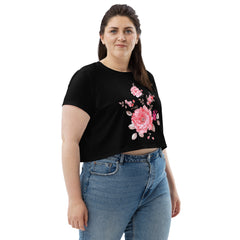 Blumen-Crop-Top