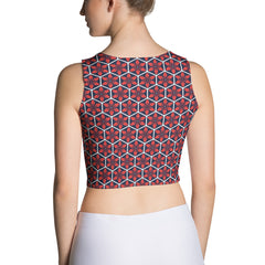 Geometric Line -Crop-Top